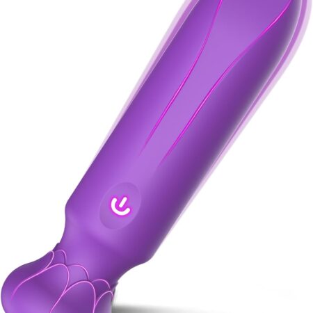 Adult Sex Toys Bullet Vibrator G spot Clitoral Rose Sex Toy with 10 Powerful Vibration Modes Vibrating Fully Silicone Waterproof Portable Sex Toy for Women (Purple)