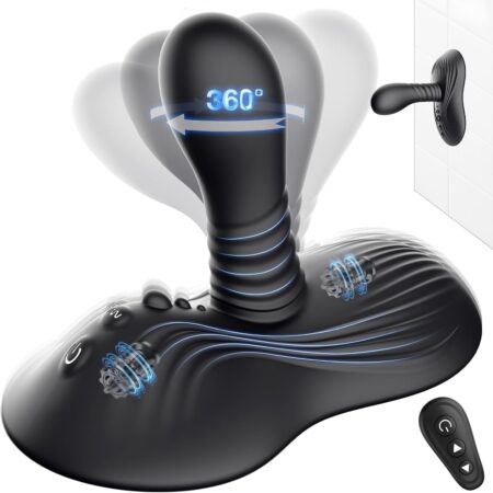 Prostate Massager Anal Dildo Anal Toys,  Riding Grinding  Dildos Adult Toys with 9 Rotating & Vibrating Suction Cup, Butt Plug Male Sex Toys for Men Sex Toy Anal Plug G Spot Vibrator New