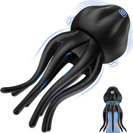 Sex Toys for Men Penis Vibrator -  Upgraded Larger Male Masturbator Sex Toy with 10 Powerful Vibrating Modes for Penis Clit Nipple Stimulation, 8-Tentacle Full Wrapping Adult Mens Sex Toys
